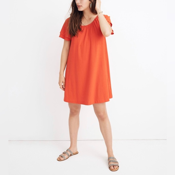 Madewell Texture & Thread Tiered-Sleeve Dress, size Small - Picture 13 of 13